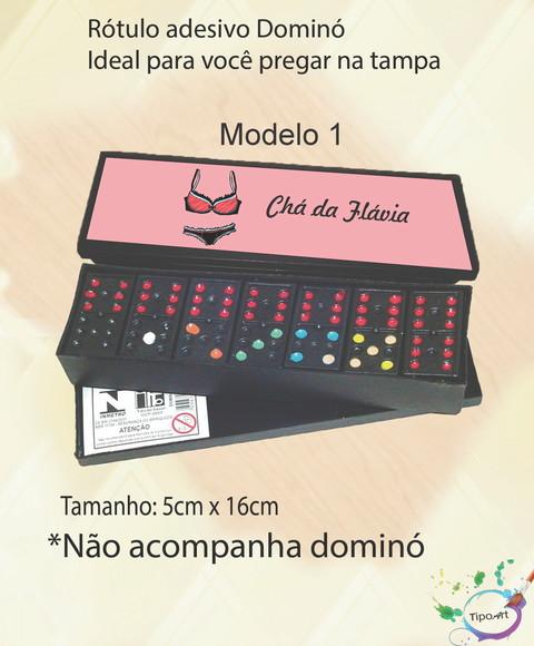 Adesivo para Dominó - Chá de Lingerie#1