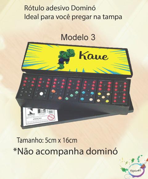 Adesivo para Dominó - Hulk