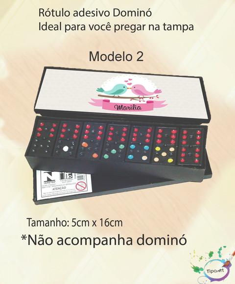 Adesivo para Dominó - Pássarinhos