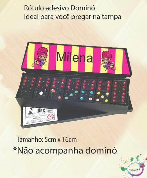 Adesivo para Dominó - Shimmer Shine