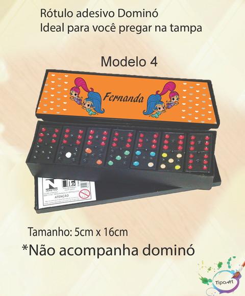 Adesivo para Dominó - Shimmer Shine