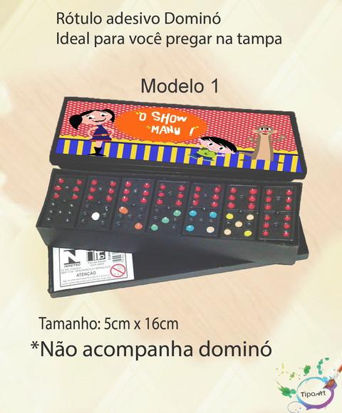 Adesivo para Dominó - Show da Luna