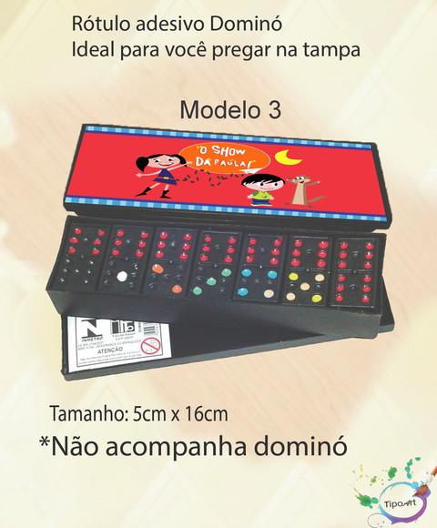 Adesivo para Dominó - Show da Luna