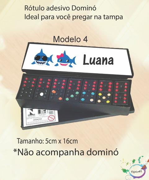 Adesivo para Dominó -baby Shark