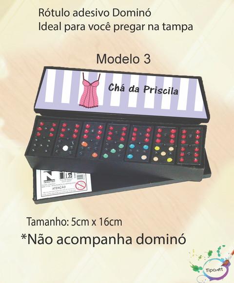 Adesivo para Dominó -chá de Lingerie#2