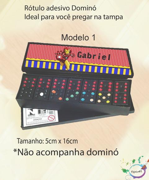Adesivo para Dominó -homem de Ferro