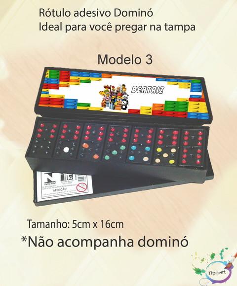 Adesivo para Dominó -lego