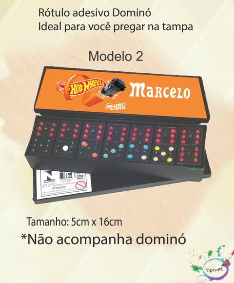 Adesivo para Dominó -hot Weels