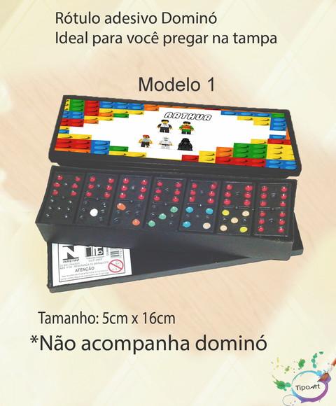 Adesivo para Dominó -lego