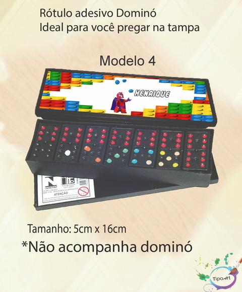 Adesivo para Dominó -lego