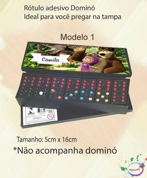 Adesivo para Dominó -masha