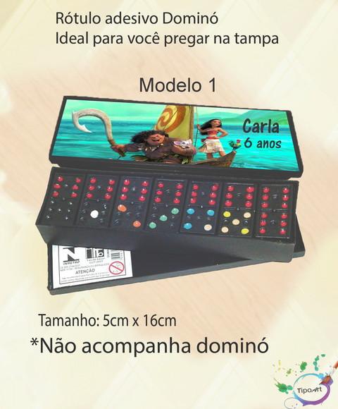 Adesivo para Dominó -moana e Mauí