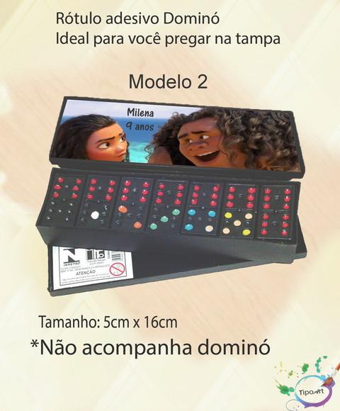 Adesivo para Dominó -moana e Mauí