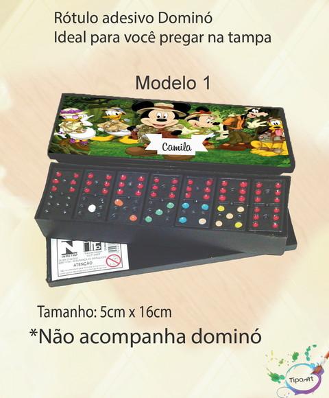 Adesivo para Dominó -mickey Safari