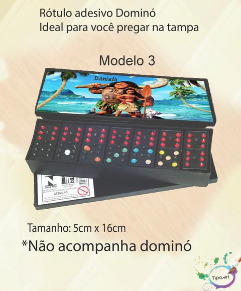Adesivo para Dominó -moana e Mauí