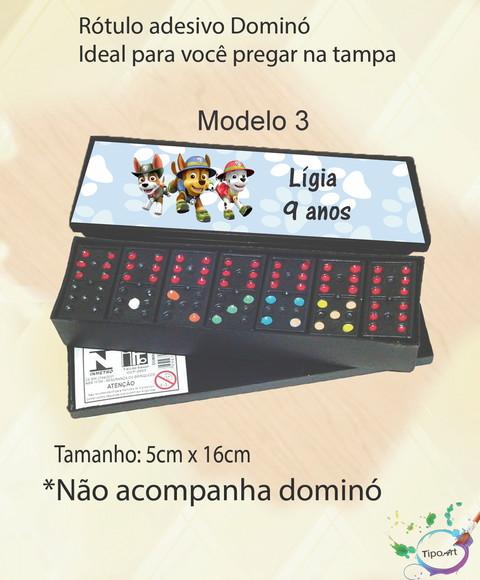 Adesivo para Dominó -patrulha Canina