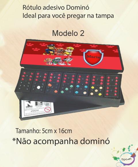 Adesivo para Dominó -patrulha Canina