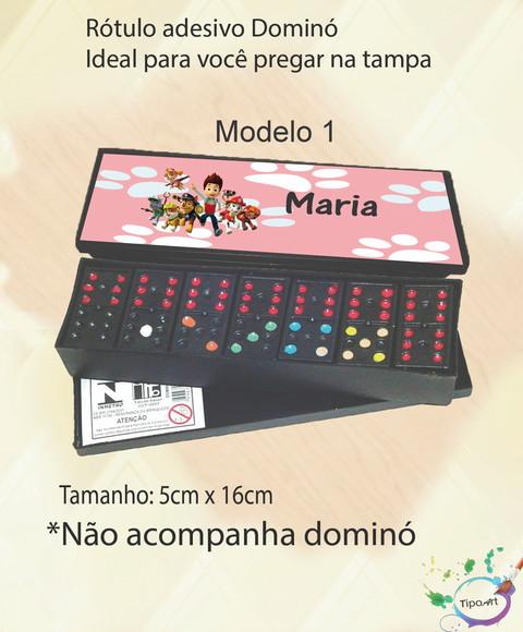 Adesivo para Dominó -patrulha Canina