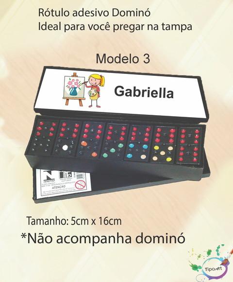 Adesivo para Dominó -pintando o 7
