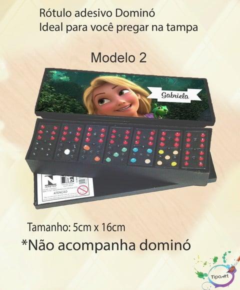 Adesivo para Dominó -rapunzel
