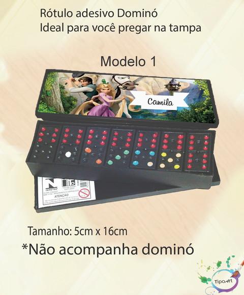Adesivo para Dominó -rapunzel