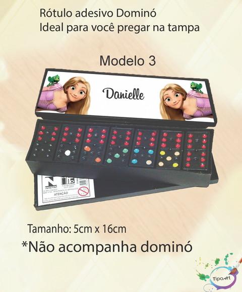 Adesivo para Dominó -rapunzel