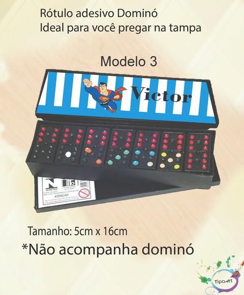 Adesivo para Dominó -super Homem