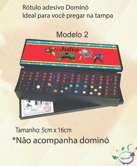 Adesivo para Dominó -vingadores