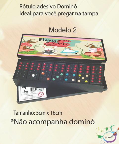 Adesivo para Dominó-alice
