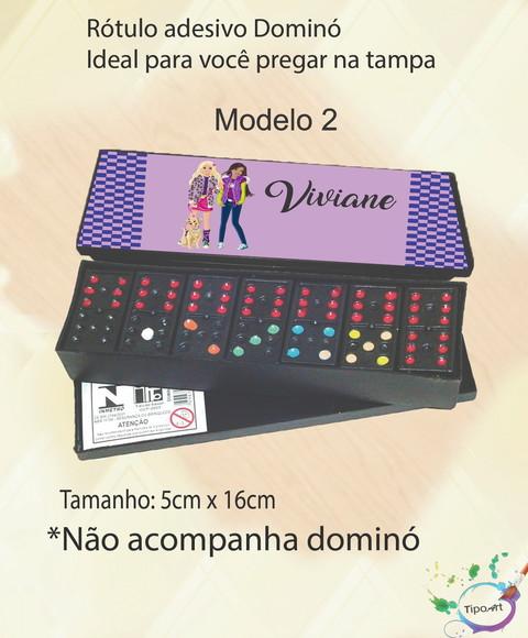 Adesivo para Dominó-barbie