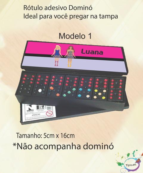 Adesivo para Dominó-barbie