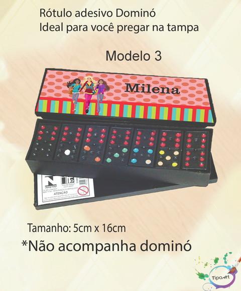 Adesivo para Dominó-barbie