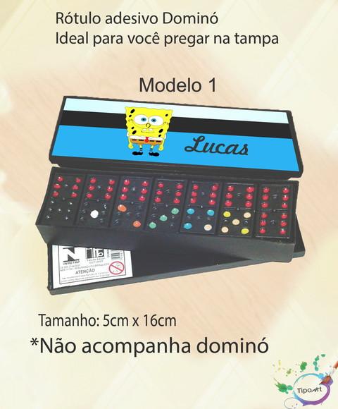 Adesivo para Dominó-bob Esponja