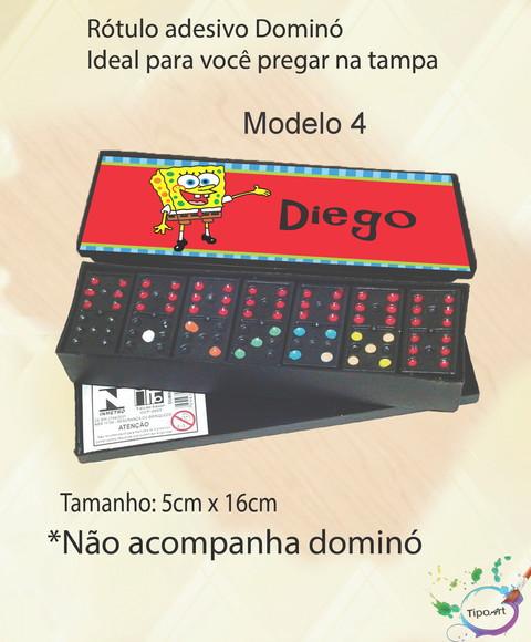 Adesivo para Dominó-bob Esponja