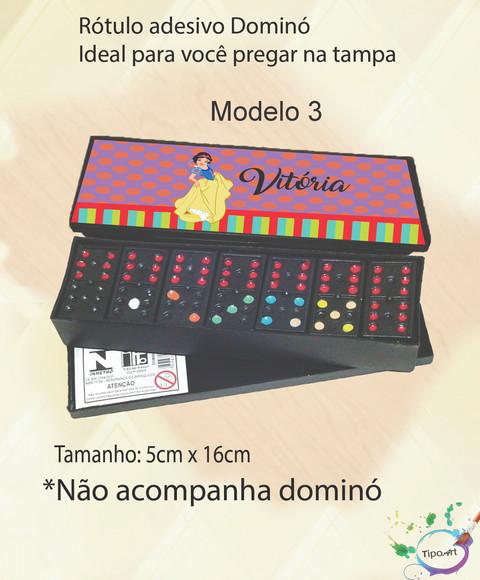 Adesivo para Dominó-branca de Neve