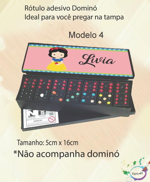 Adesivo para Dominó-branca de Neve