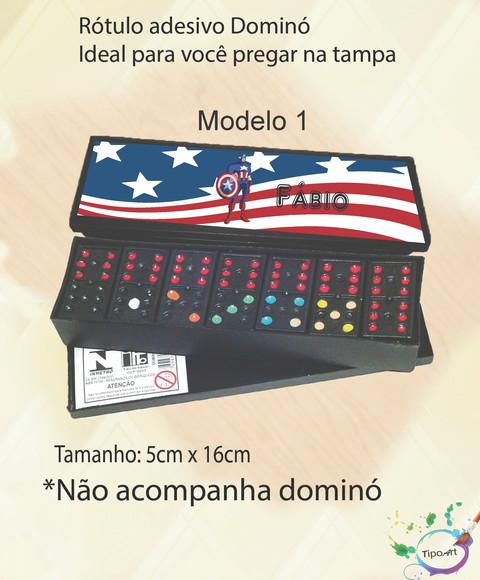 Adesivo para Dominó-capitão America