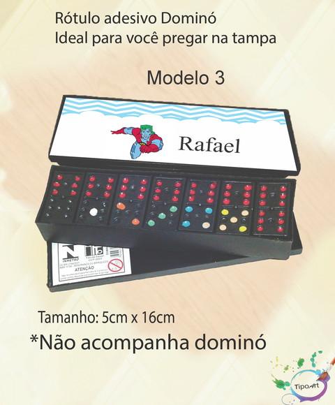 Adesivo para Dominó-capitão Planeta