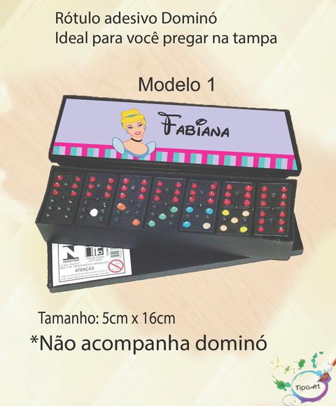 Adesivo para Dominó-cinderela