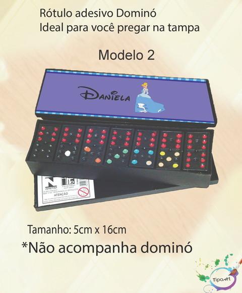 Adesivo para Dominó-cinderela