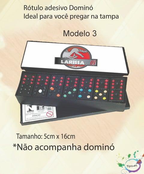Adesivo para Dominó-dinossauros