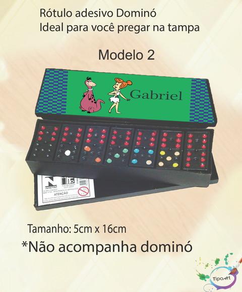 Adesivo para Dominó-fred Flintstone