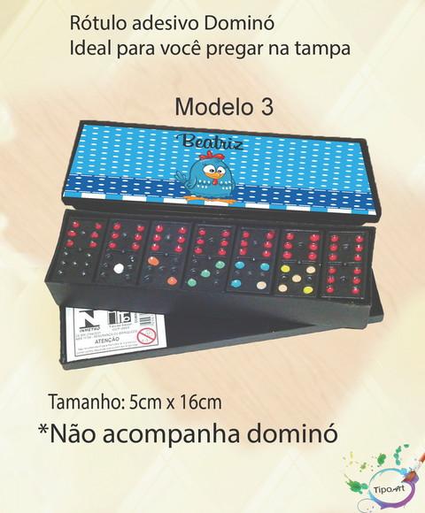 Adesivo para Dominó-galinha Pintadinha
