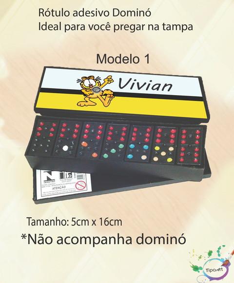 Adesivo para Dominó-garfield