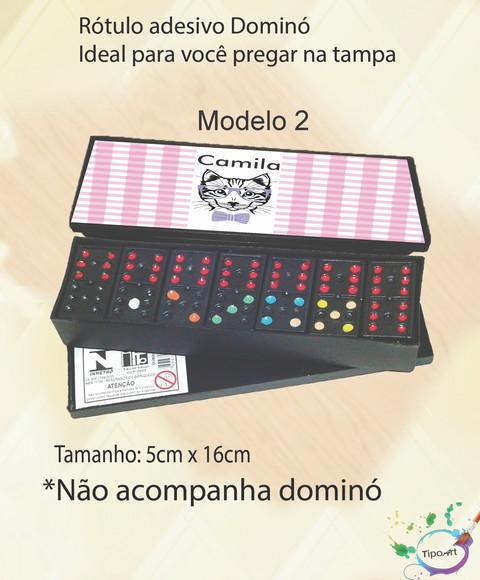 Adesivo para Dominó-gatinho