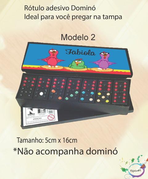 Adesivo para Dominó-galinha Pintadinha