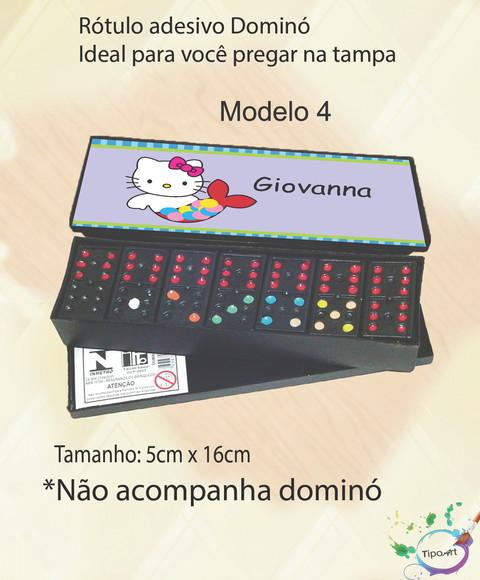 Adesivo para Dominó-hello Kitty