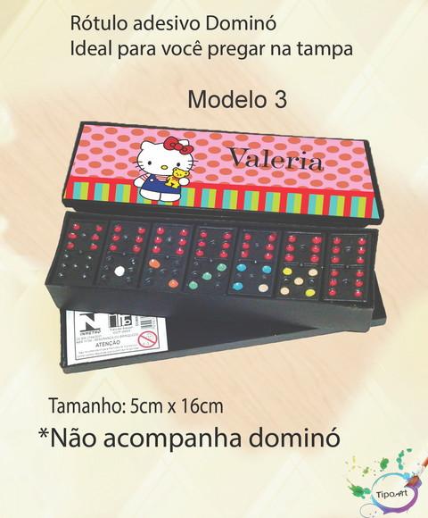 Adesivo para Dominó-hello Kitty