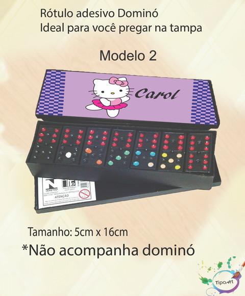 Adesivo para Dominó-hello Kitty