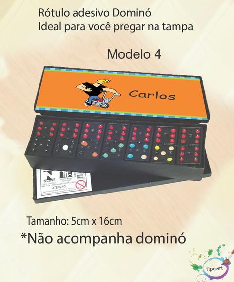 Adesivo para Dominó-johnny Bravo